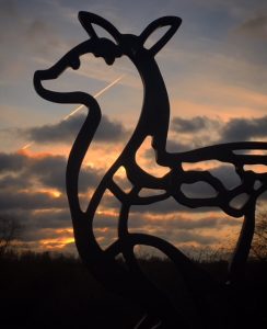 Picture 6 Elthorne Park sculpture on a winter's day by Caroline Page