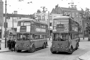 1930s trolleybus in London