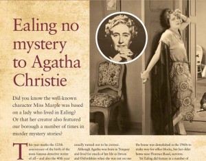 Agatha Christie's links to Ealing