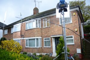 The house being used by Man Down crew