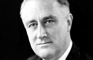 US President Franklin Roosevelt, 1933