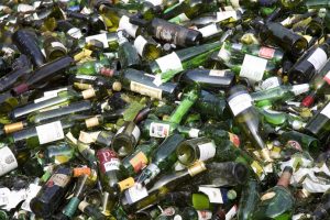 Glass bottles for recycling - one type of recycling taken as part of the new service for local businesses