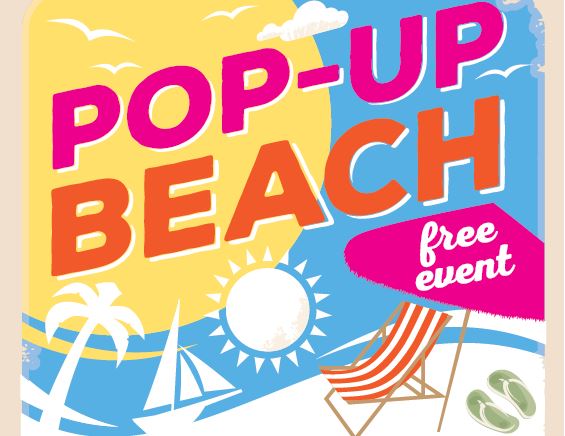 Pop-up beach