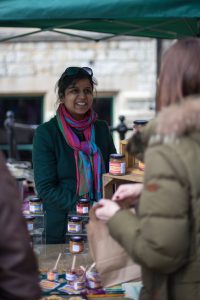 Shopping at W5 Food Market at Ealing Town Hall