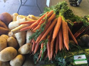 Vegetables at W5 Food Market at Ealing Town Hall