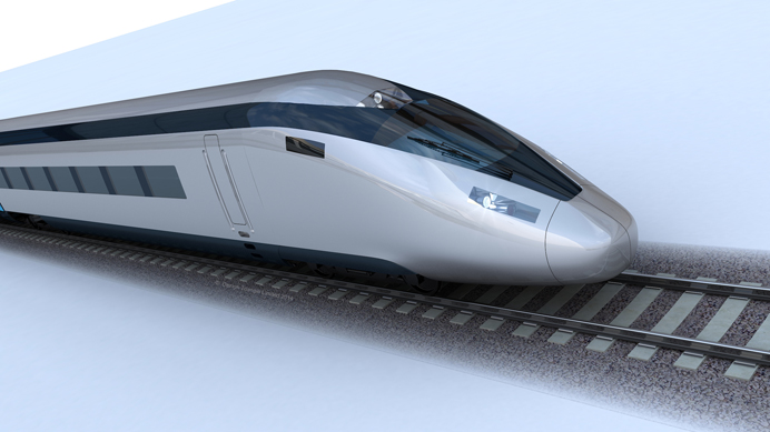 HS2 train - artists' impression