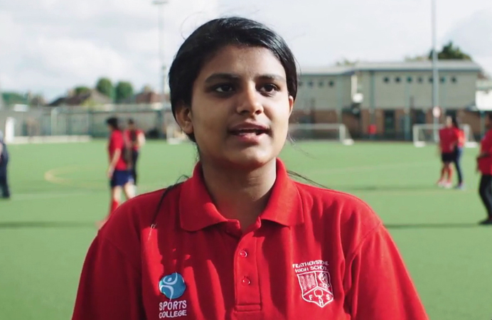 Muskan Ratti, young cricketer who won a national award