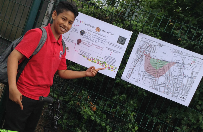 Brentside High School pupils developed a walking app