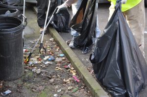 Clean-up in Greenford by Shaylor Group staff. Great British Spring Clean