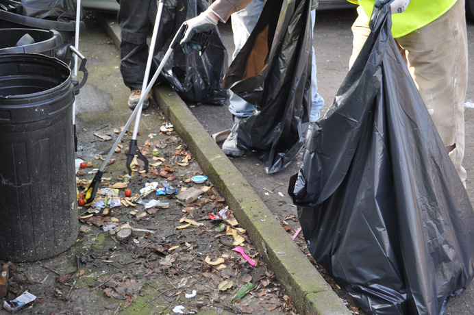 Clean-up in Greenford by Shaylor Group staff. Great British Spring Clean