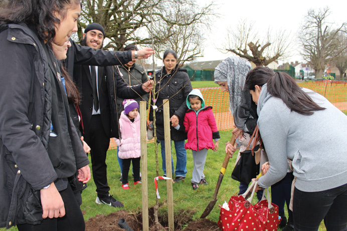 Southall orchard planting - Featherstone High