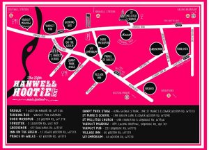 Map of Hanwell Hootie venues