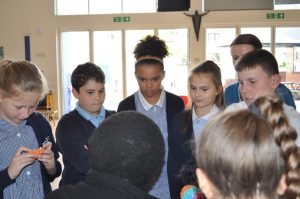 St Vincent's pupils were visited to raise awareness of dementia