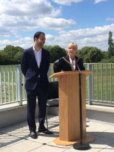 Councillor Mahfouz and Mayor Walker at the opening