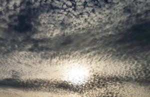 Mackerel sky over Ealing, photo taken by Mark Isles