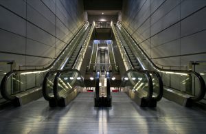 Copenhagen Metro escalators by Arria Belli (via WikiCommons)