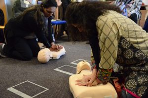 A first aid course is one of those Saeeda Khan went on via WEST