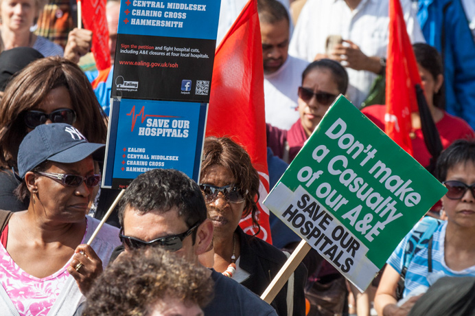 Save Our Hospitals march