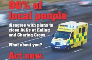 90% of local people disagree with plans to close A&Es