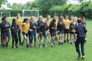 School pupils have been inspired to run