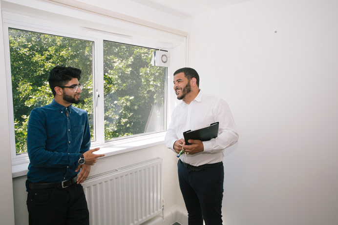 Apprenticeships - Ricky (on the right) now works at Copley after a council apprenticeship