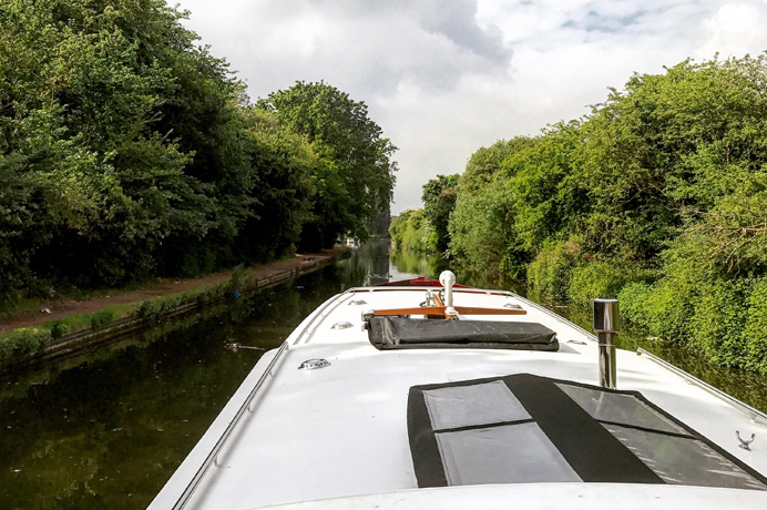 Taken from the wheelhouse on Dutch Barge on the way down the Grand Union by TRACY DOSLEA