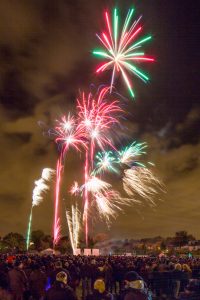 Firework display at Ealing Cricket Club