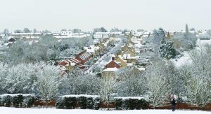 Houses in snow. Copyright Mark Hemsworth (used with permission of Green Deal)