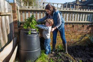 composting in a garden