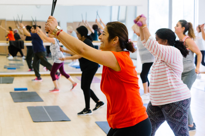 A class at Gurnell Leisure Centre