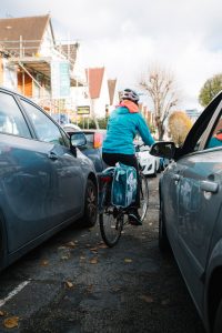 Cycle safety - driver passing too close to a cyclist