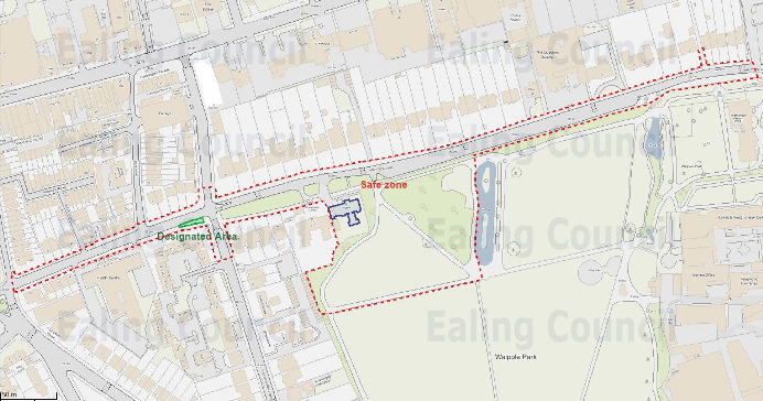 Proposed Safe Zone in Ealing