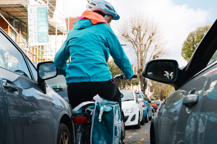 Cycle safety - driver passing too close to a cyclist