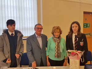 Students from Brentside School with Peter and Marianne Summerfield, for Holocaust Memorial Day