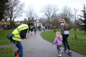 Monika, volunteer at Acton Junior Parkrun