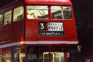 Free shuttle bus at the Hootie (Paul James)