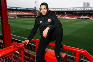 Young carer Ali at Brentford FC's stadium