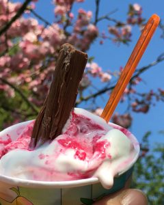 7.Blue sky, blossom and an ice cream in Ealing, by Caroline Page