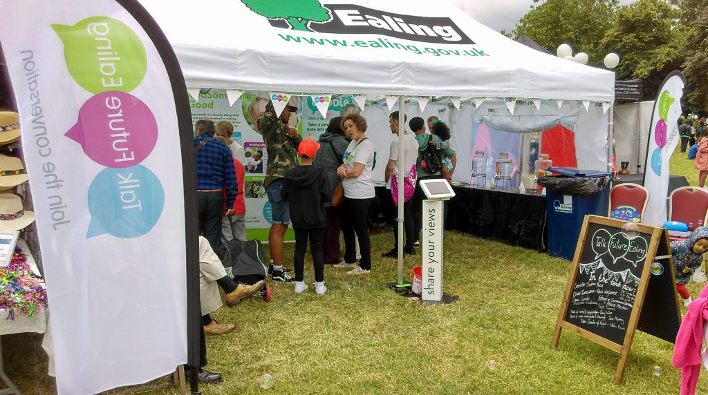 The Talk Future Ealing roadshow at Hanwell carnival