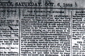 The recent publicity given to a postcard sent in the autumn of 1888 to Ealing Police Station and signed ‘Jack the Ripper’ reminded borough archivist Dr Jonathan Oates that, in the same year, the Acton Gazette covered the Whitechapel murders.