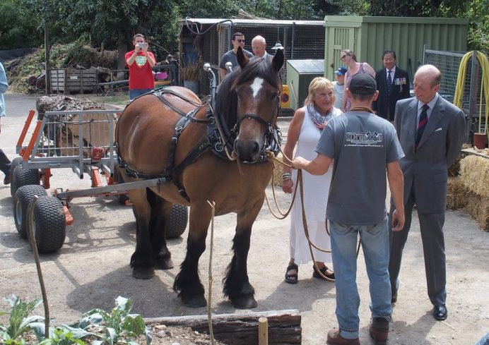 Duke of Kent visit to Horsenden Farm