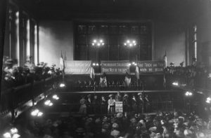 Suffragette meeting