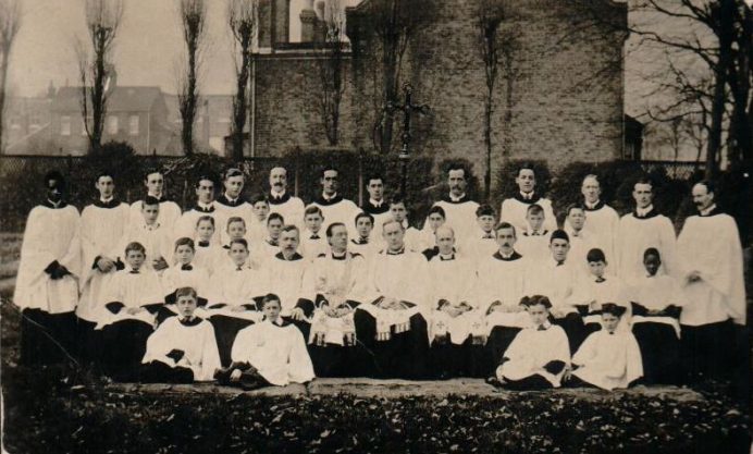 All Saints' Acton church choir, in about 1912
