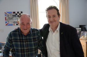 Graham Raphael and council leader Julian Bell