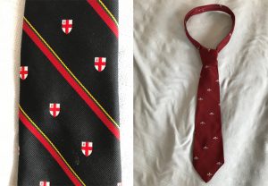 Two of the regimental ties