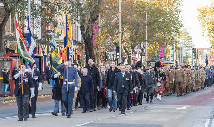 Remembrance Sunday parade, Ealing 2016