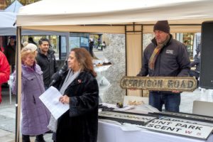 Christmas lights turn-on event in Dickens Yard, Ealing