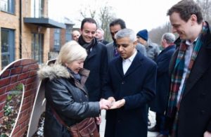 Mayor of London Sadiq Khan and his deputy visit new council homes