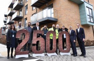 Mayor of London Sadiq Khan and his deputy visit new council homes