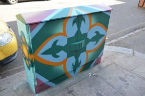 West Ealing - street art to brighten electrical box
